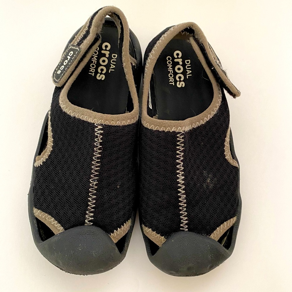 Crocs Dual Comfort Black Water Shoes Size 13 - Picture 3 of 5